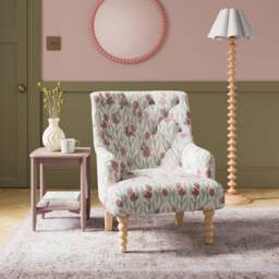 Arianna Tulip Print Occasional Armchair - thumbnail 1