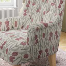 Arianna Tulip Print Occasional Armchair - thumbnail 3