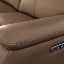 Aspire Kingsmere Leather Power Recliner 5 Seater Corner Sofa - thumbnail 4