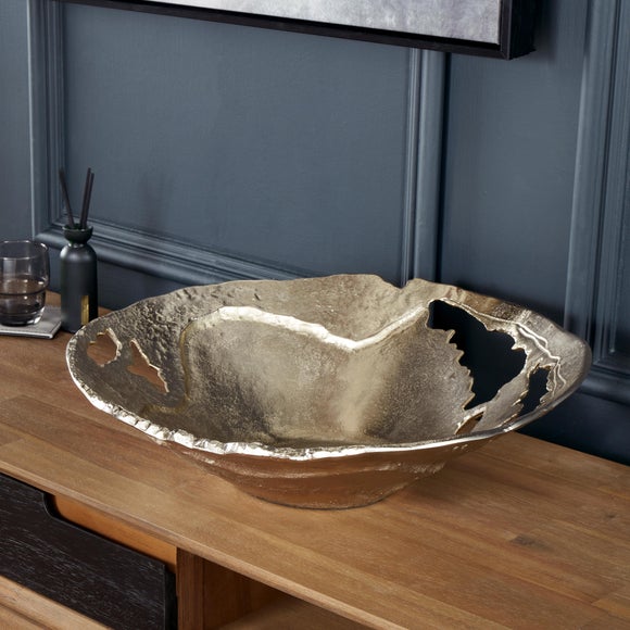 Cast Metal Decorative Bowl - image 1