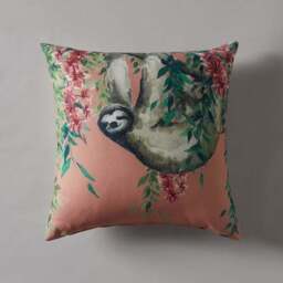 Sloth Jungle Print Cushion - thumbnail 2