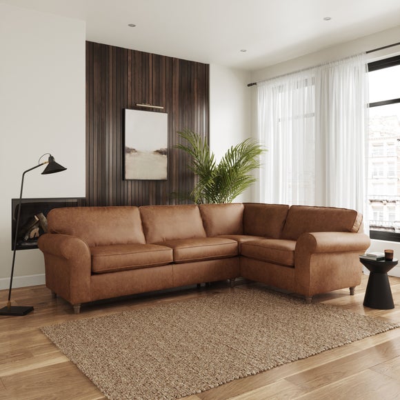Flori Arizona Faux Leather Corner Sofa - image 1