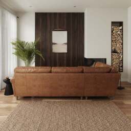 Flori Arizona Faux Leather Corner Sofa - thumbnail 3