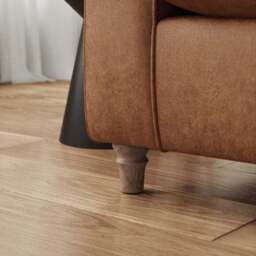 Flori Arizona Faux Leather Corner Sofa - thumbnail 4