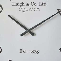 Dark Wood Effect Round Wall Clock - thumbnail 4
