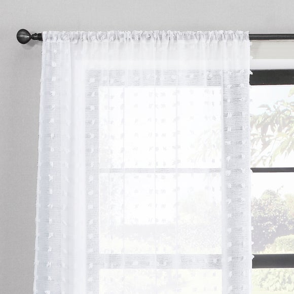 Tufted Slot Top Voile Panel - image 1