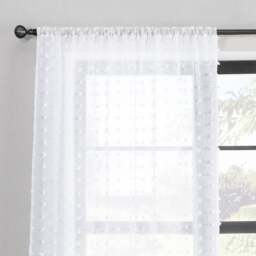 Tufted Slot Top Voile Panel - thumbnail 1