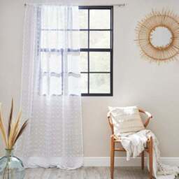 Tufted Slot Top Voile Panel - thumbnail 2