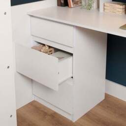 Harper High Sleeper Bed Frame With Desk Wardrobe And Storage - thumbnail 5