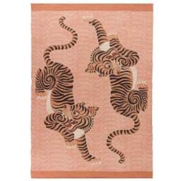 furn. Tibetan Tiger Coral Washable Indoor Outdoor Rug - thumbnail 2
