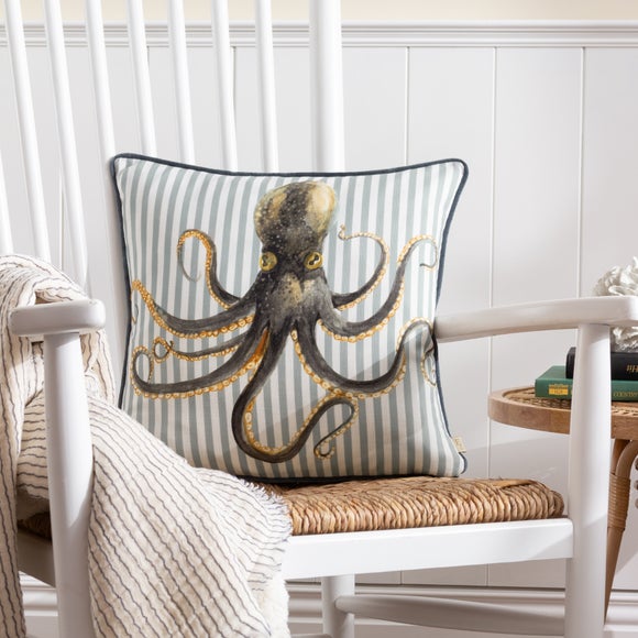 Evans Lichfield Salcombe Octopus Square Cushion - image 1