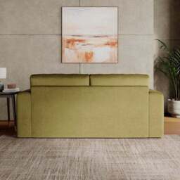 Abel Matte Velvet 3 Seater Sofa - thumbnail 2