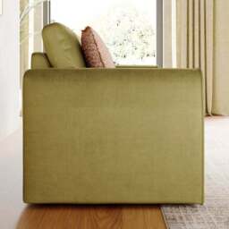 Abel Matte Velvet 3 Seater Sofa - thumbnail 3