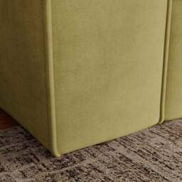Abel Matte Velvet 3 Seater Sofa - thumbnail 5