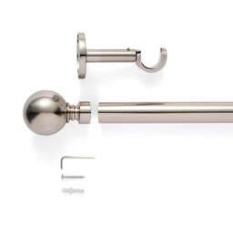 Ashton Fixed Metal Eyelet Curtain Pole - thumbnail 3