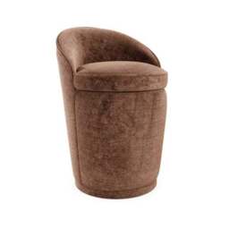 Estelle Luxe Chenille Swivel Storage Stool - thumbnail 5