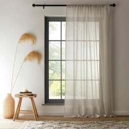 Lucia Stripe Slot Top Voile Panel - thumbnail 2