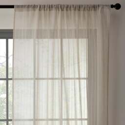 Lucia Stripe Slot Top Voile Panel - thumbnail 1