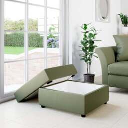 Square Opulent Velvet Storage Footstool - thumbnail 2