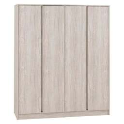 Walker 4 Door Wardrobe Bedroom Furniture Set - thumbnail 3