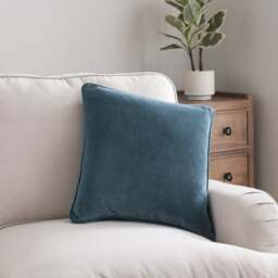 Clara Cotton Velvet Square Cushion - thumbnail 1