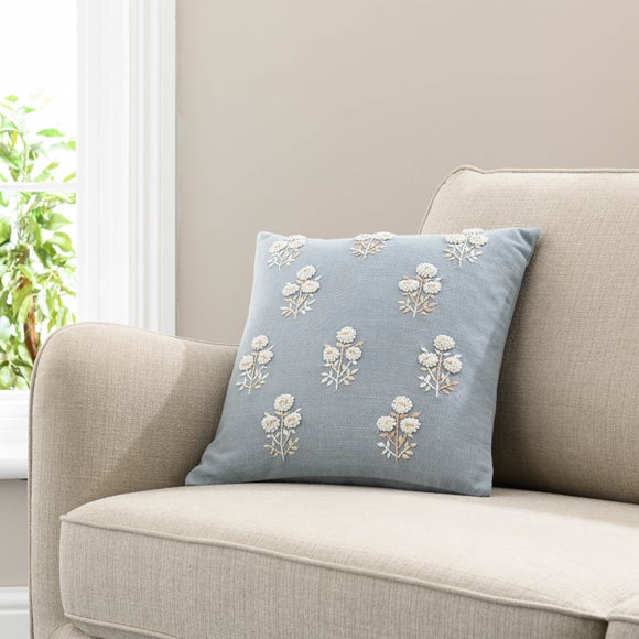 French Knot Floral Cushion Cover - image 1