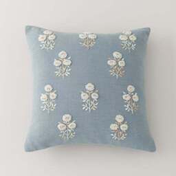 French Knot Floral Cushion Cover - thumbnail 3