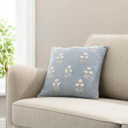 French Knot Floral Cushion Cover - thumbnail 1