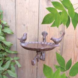 Fallen Fruits Bird Bath Feeder with Wall Bracket - thumbnail 2