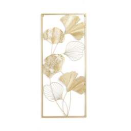 Luxe Gold Ginkgo Indoor Outdoor Wall Art Panel - thumbnail 5