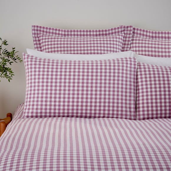 Portloe Gingham Woven 100% Cotton Standard Pillowcase Pair - image 1