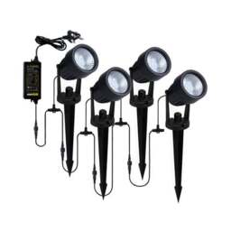 Set of 4 Lapin Adjustable Outdoor LED Stake Lights - thumbnail 4