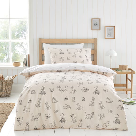 Disney Cats & Dogs 100% Cotton Reversible Duvet Cover and Pillowcase Set - image 1