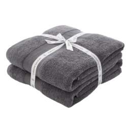 Set of 2 Catherine Lansfield Anti Bacterial Bath Sheets