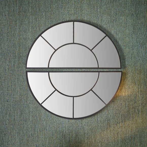 Metal Half Moon Set of 2 Wall Mirrors - image 1