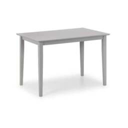 Kobe 4 Seater Rectangular Small Dining Table with 4 Chairs, Grey - thumbnail 3