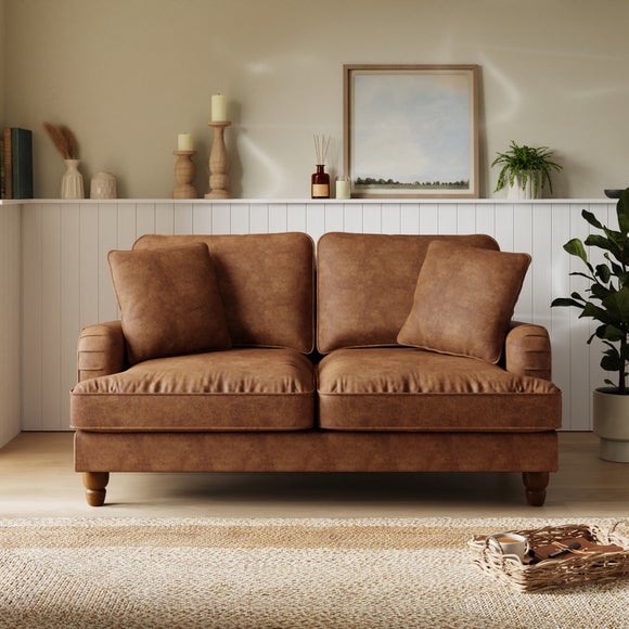 Beatrice Relaxed Faux Leather 2 Seater Sofa - image 1