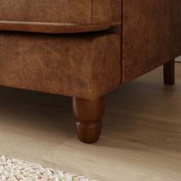 Beatrice Relaxed Faux Leather 2 Seater Sofa - thumbnail 5