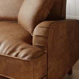 Beatrice Relaxed Faux Leather 2 Seater Sofa - thumbnail 4