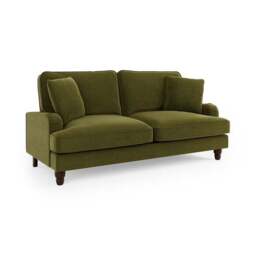 Beatrice Matte Velvet 3 Seater Double Sofa Bed - thumbnail 2
