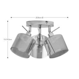 Erin 3 Light Adjustable Semi Flush Spotlight - thumbnail 6