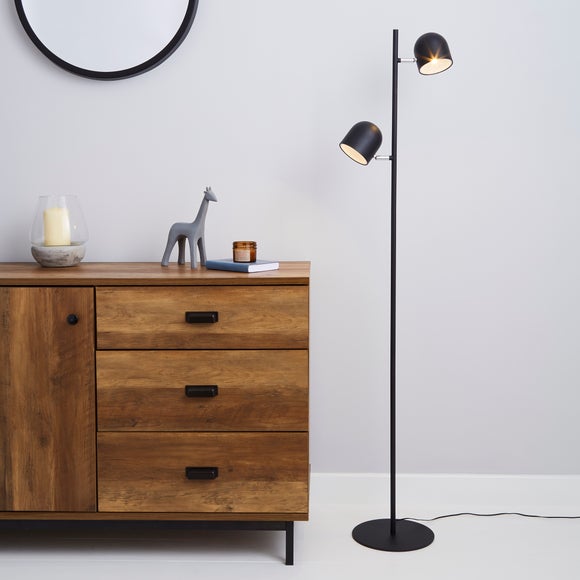 Harme 2 Light Black Touch Dimmable Floor Lamp - image 1
