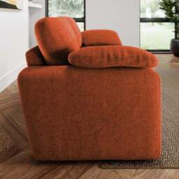 Magnus Vintage Soft Chenille 2 Seater Sofa - thumbnail 2