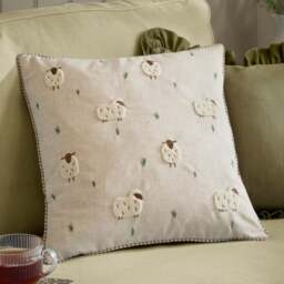 Wylder Nature Ramble Sheep Square Cushion
