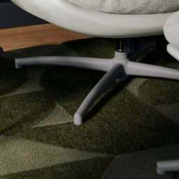 Oren Chenille Swivel Chair and Footstool - thumbnail 4