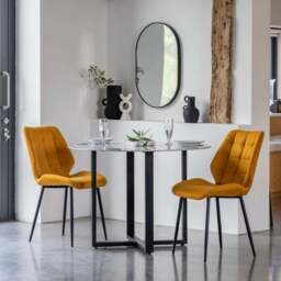 Set of 2 Mesa Flatweave Dining Chairs - thumbnail 2