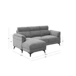 Roxy 3 Seater Left Hand Corner Chaise Sofa - thumbnail 2