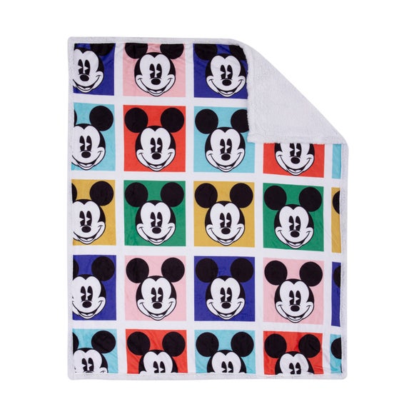 Mickey Mouse Sherpa Fleece Throw Blanket