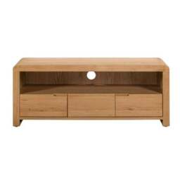 "Curve TV Unit, Oak for TVs up to 50""" - thumbnail 4