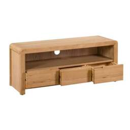 "Curve TV Unit, Oak for TVs up to 50""" - thumbnail 3